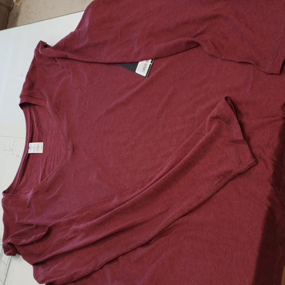 Velocity burgundy long sleeve active wear shirt.size small - Picture 3 of 9